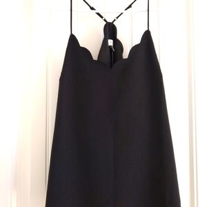 J Crew Scalloped Cami Black Size 4